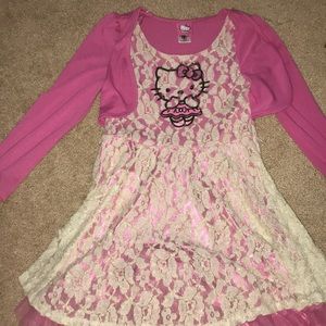 Beautiful pink laced hello Kitty dress